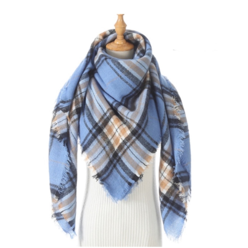 NWT Plaid Blanket Scarf Wrap - Picture 2 of 5